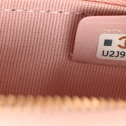 Chanel Caviar Quilted Studded CC Small Cosmetic Case Light Pink 7 of 8