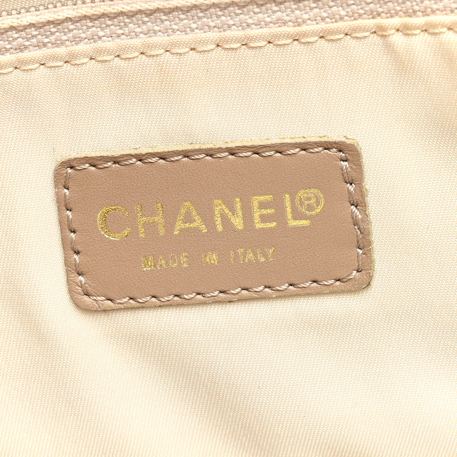 Chanel Nylon Travel Shoulder Bag Beige 6 of 9