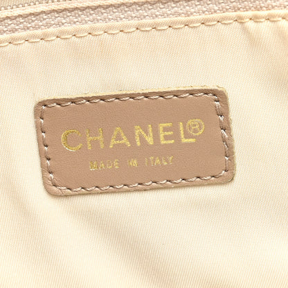 Chanel Nylon Travel Shoulder Bag Beige 6 of 9
