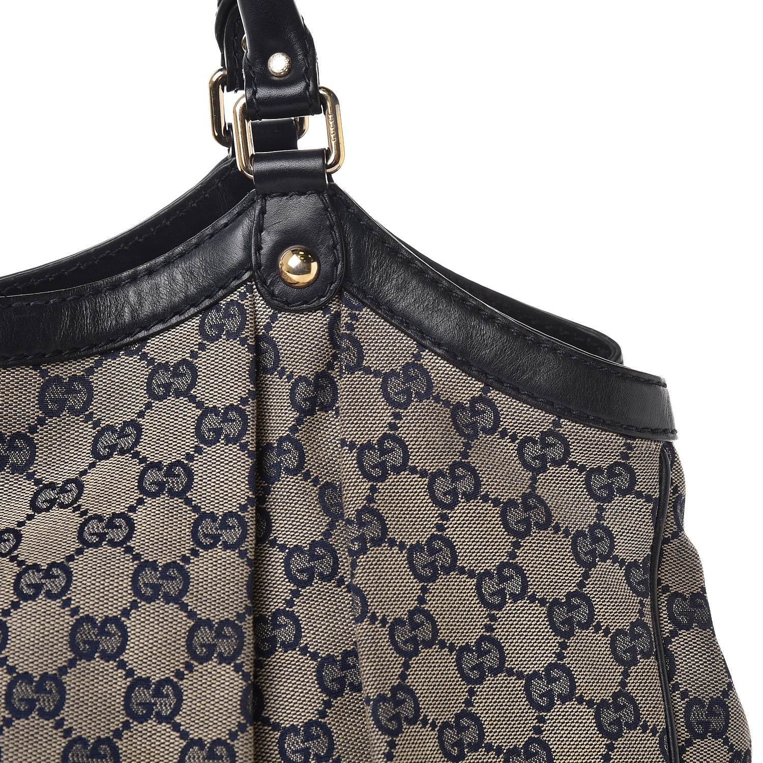Gucci Monogram Calfskin Large Sukey Tote Beige Blue 17 of 23