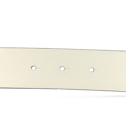 Chanel Patent Calfskin CC Reversible Belt 90 Black White 6 of 13