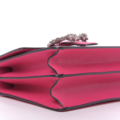 Gucci Dollar Calfskin Crystal Web Medium Dionysus Bamboo Top Handle Bag Box Pink Black Diamond 6 of 9