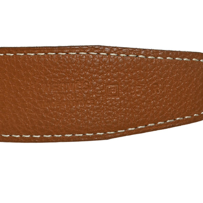 Hermes Togo Box H Belt 32mm Belt 95 Gold Black 3 of 7