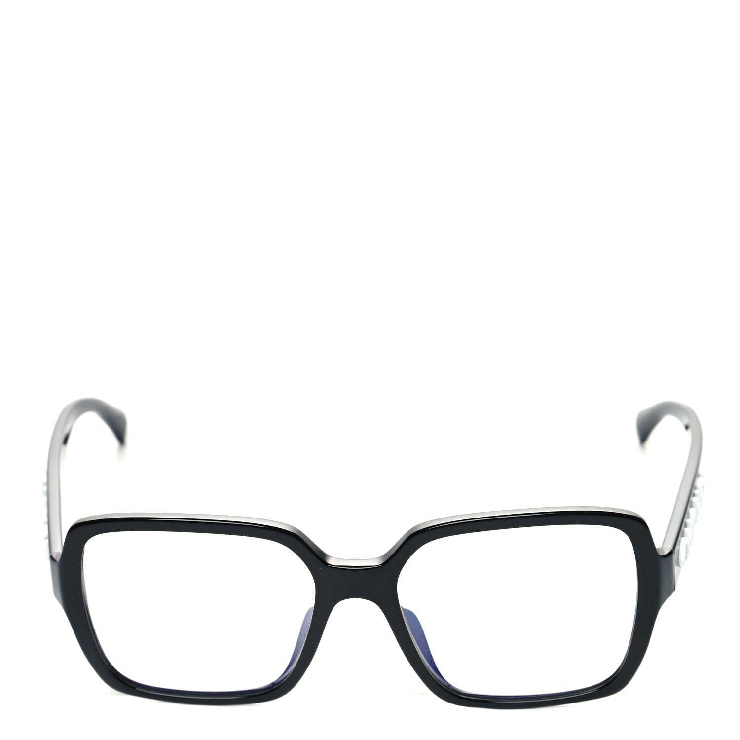 Chanel Acetate Square Blue Light Glasses 5408-S-A Black 2 of 7