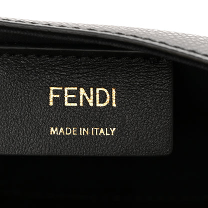 Fendi Vitello Liberty F is Fendi Bi-Color FF 1974 Embossed Envelope Belt Bag Maya Black 6 of 10