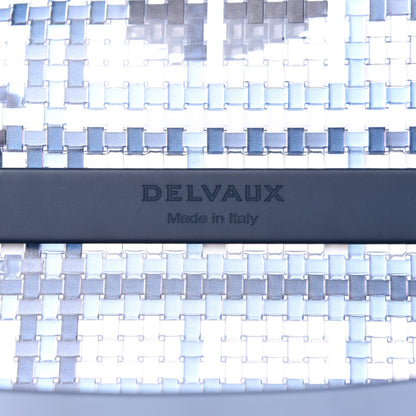 Delvaux Vinyl Gingham The Dreamer MM Brillant Satchel Navy 6 of 13
