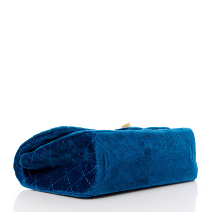 Chanel Velvet Quilted 2.55 Reissue 225 Flap Blue 4 of 11