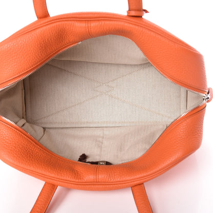 Hermes Taurillon Clemence Victoria II 35 Orange 5 of 10
