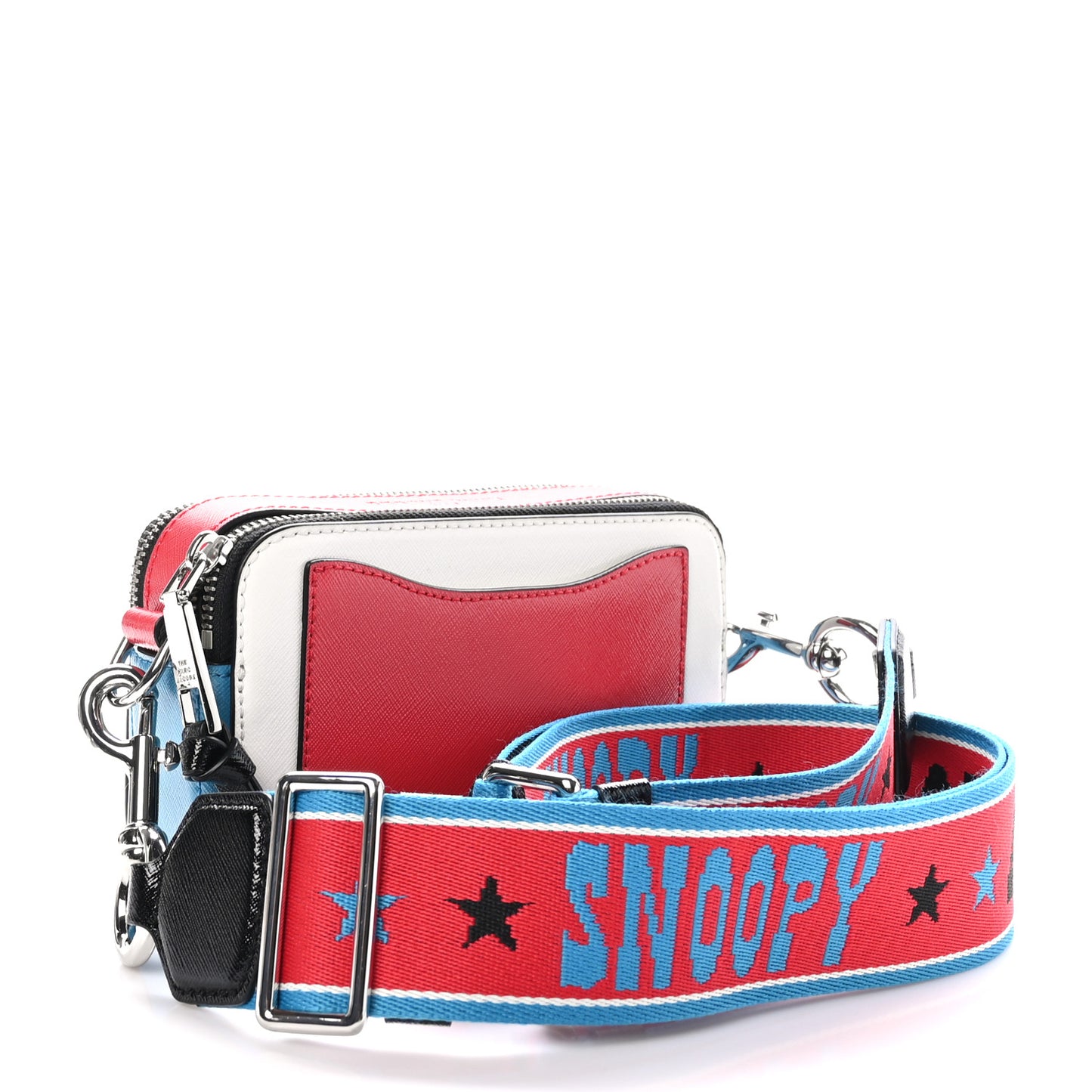 X Peanuts Saffiano Snoopy Snapshot Camera Bag White Multicolor