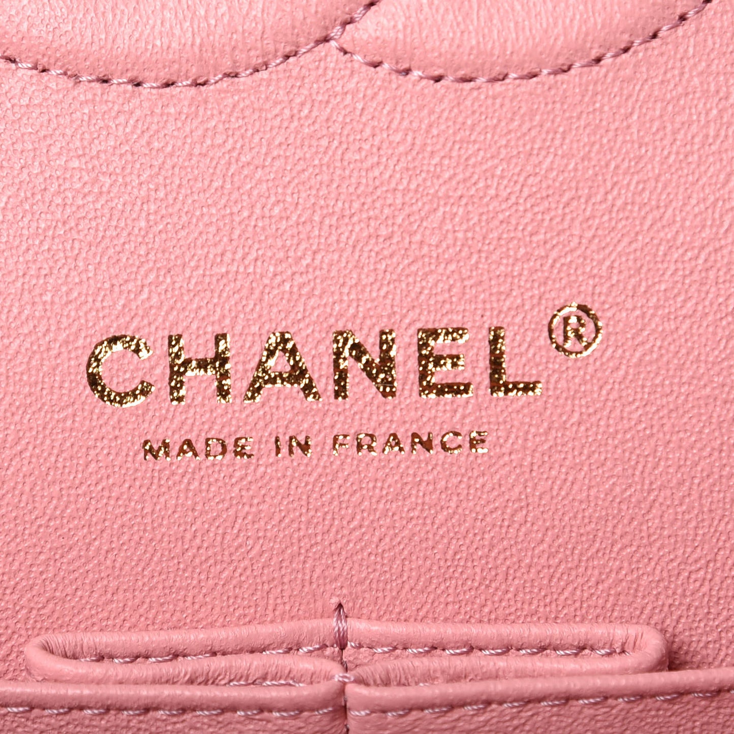 Caviar Chevron Quilted Medium Double Flap Pink