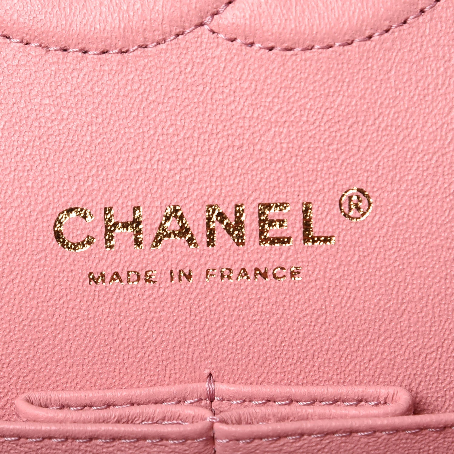 Chanel Caviar Chevron Quilted Medium Double Flap Pink 6 of 10