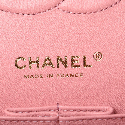Chanel Caviar Chevron Quilted Medium Double Flap Pink 6 of 10