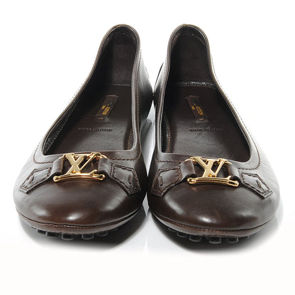 Louis Vuitton Leather Oxford Ballerina Flats Moka 39.5 2 of 7