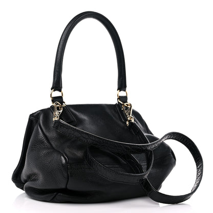 Givenchy Calfskin Crocodile Embossed Small Pandora Black 3 of 14