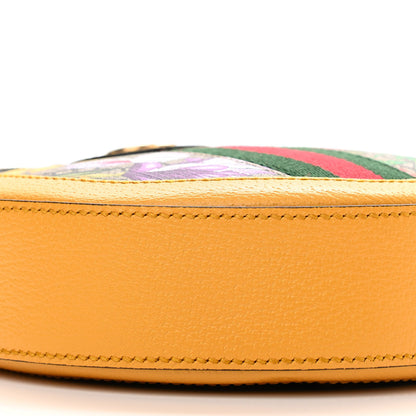 Gucci GG Supreme Monogram Flora Web Mini Ophidia Round Shoulder Bag Beige Multicolor Crop 8 of 10