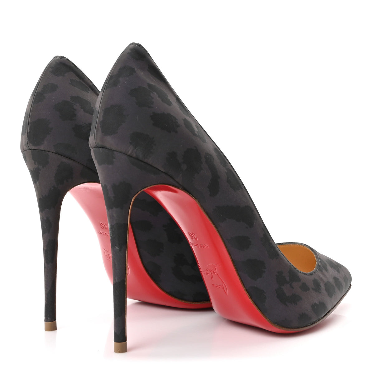 Christian Louboutin Nylon Reflex Leopard Pigalle Follies 100 Pumps 36 Multi 5 of 9