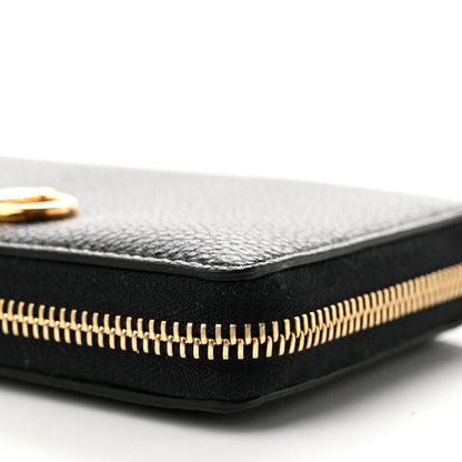 Gucci Grainy Calfskin Zumi Zip Around Wallet Black 8 of 8