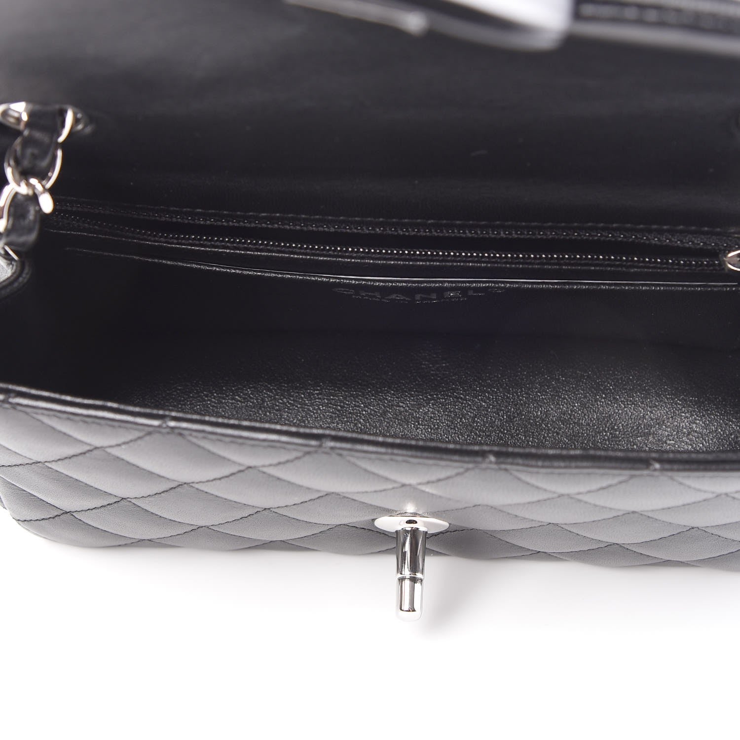 Chanel Lambskin Quilted Mini Rectangular Flap Black 5 of 8