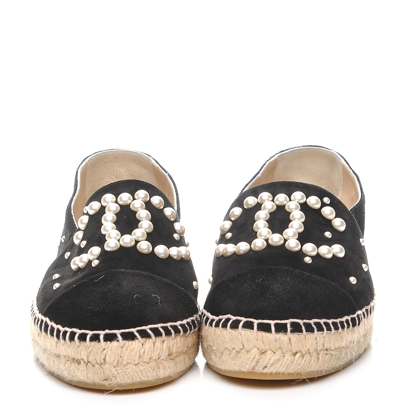 Suede Pearl CC Espadrilles 38 Black