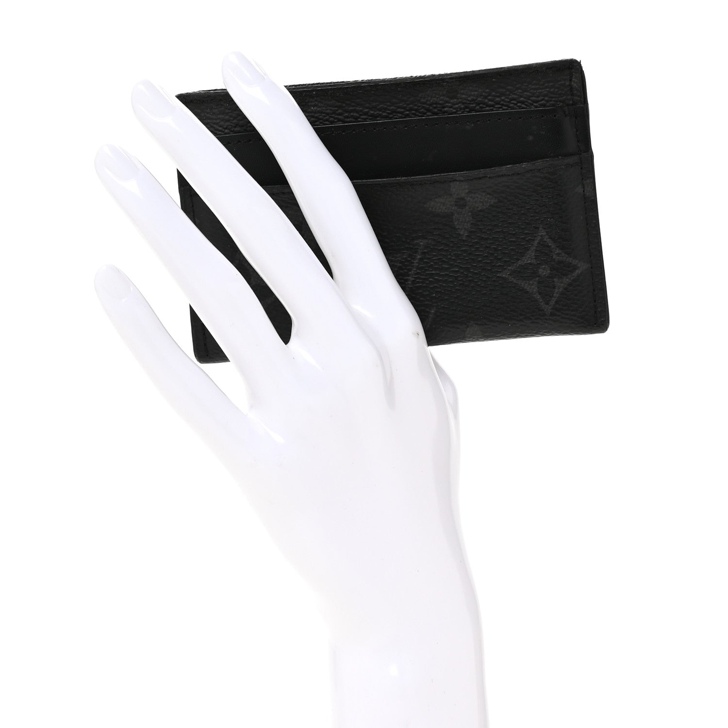 Louis Vuitton Monogram Eclipse Porte-Cartes Double Card Holder 2 of 10