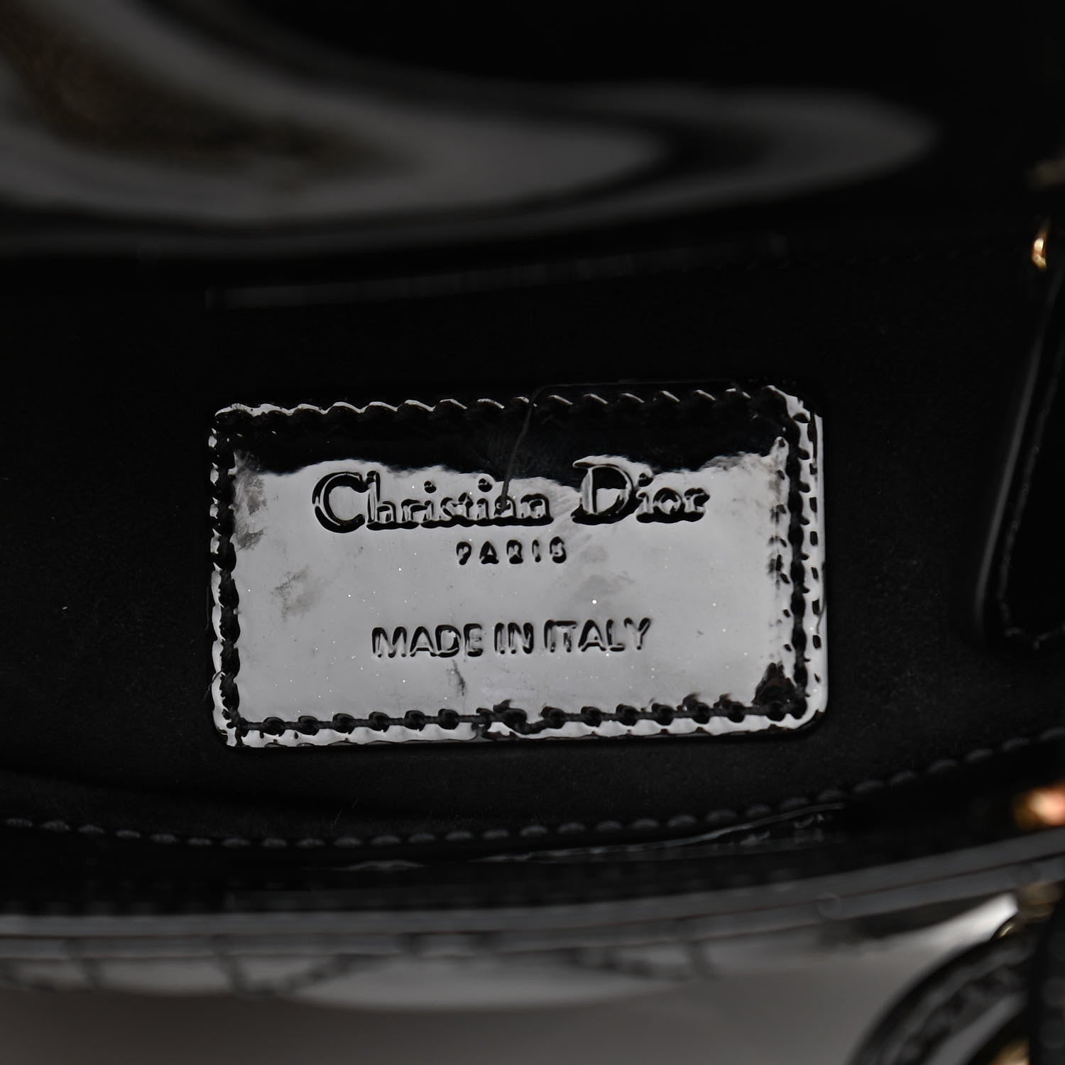 Christian Dior Patent Cannage Mini Lady Dior Black 6 of 11