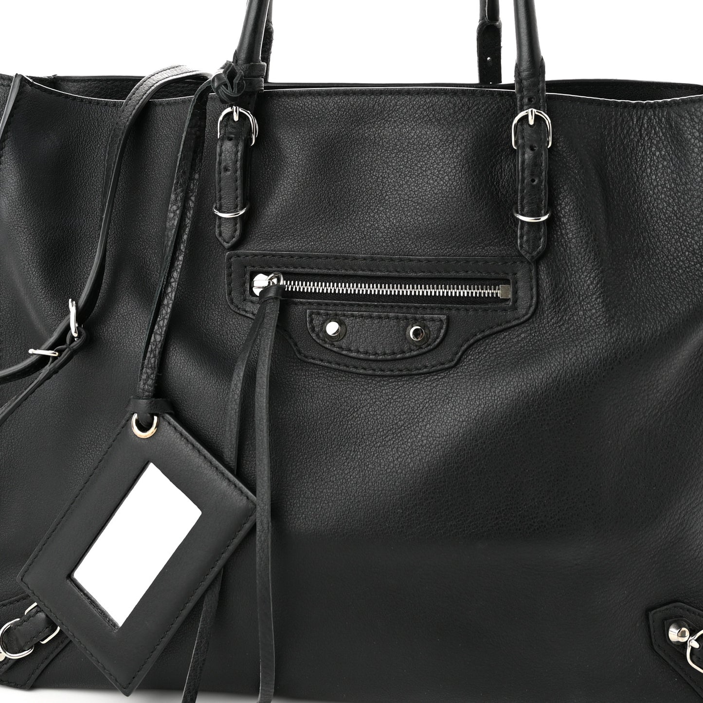 Veau Papier B4 Zip Around Tote Black