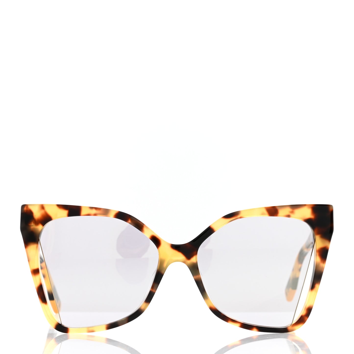 Acetate Butterfly Sunglasses FE40010U Havana Smoke