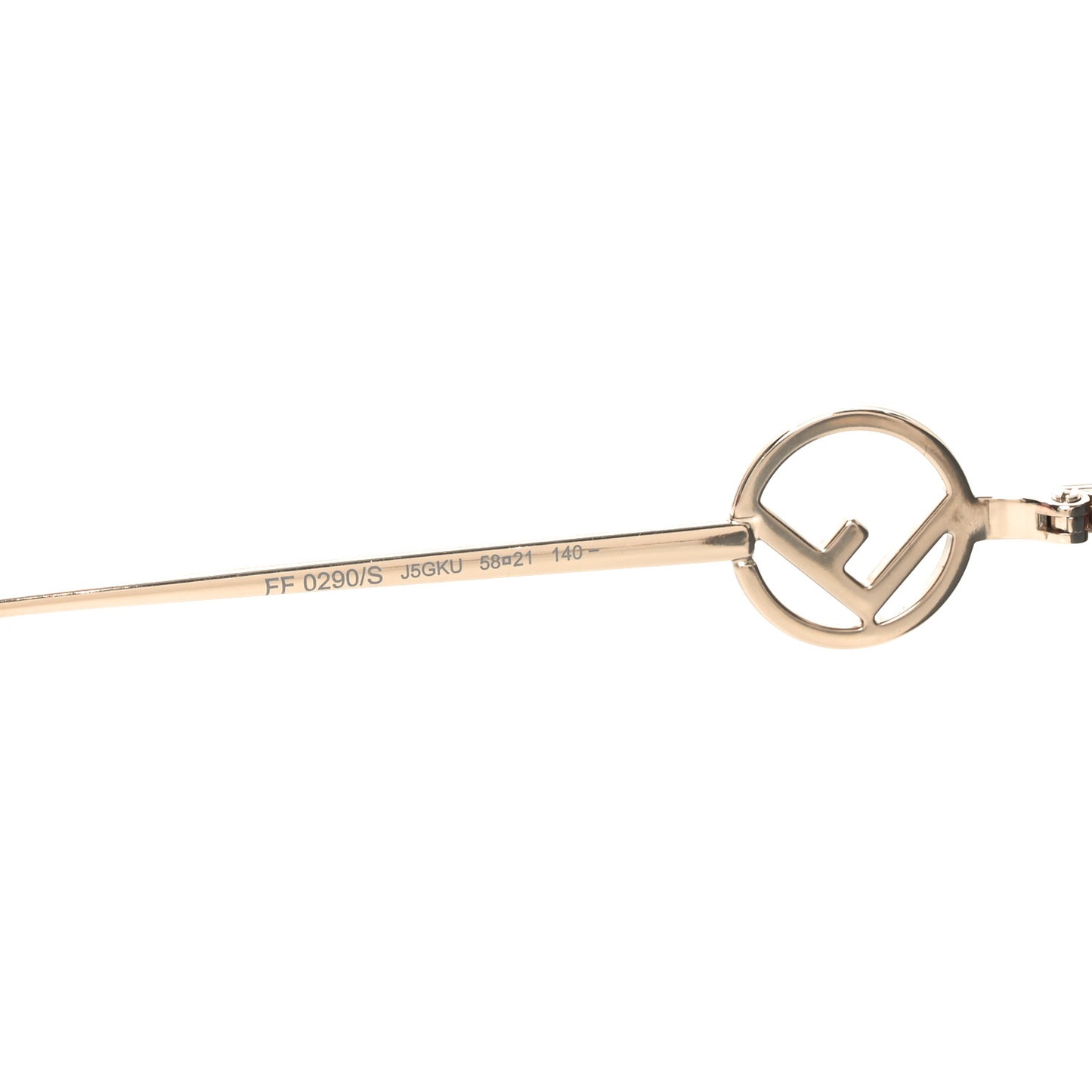 Metal Acetate F is Fendi FF Cat Eye Sunglasses FF 0290/S Gold
