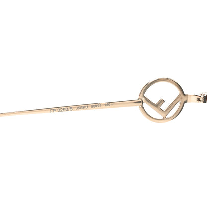 Fendi Metal Acetate F is Fendi FF Cat Eye Sunglasses FF 0290/S Gold 6 of 7