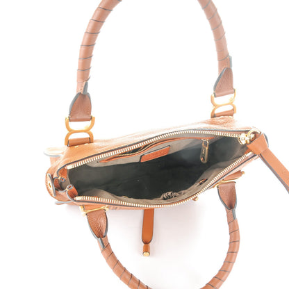 Chloe Calfskin Medium Marcie Satchel Tan 5 of 8