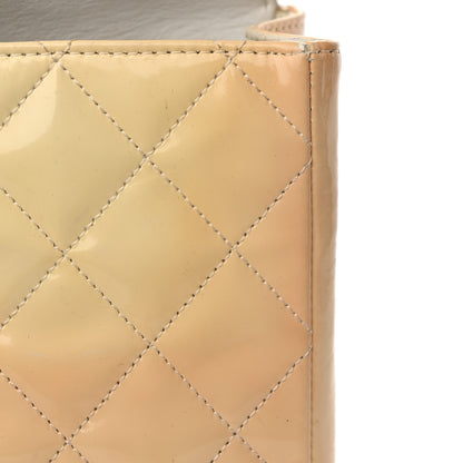 Chanel Patent Quilted Top Handle Single Flap Light Beige 13 of 16