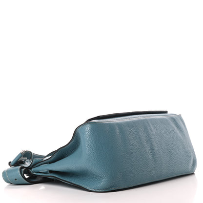 Hermes Taurillon Clemence Jypsiere 37 Blue Jean 4 of 15