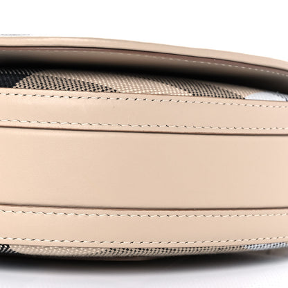 Burberry Canvas Calfskin Check Small Olympia Beige 11 of 13