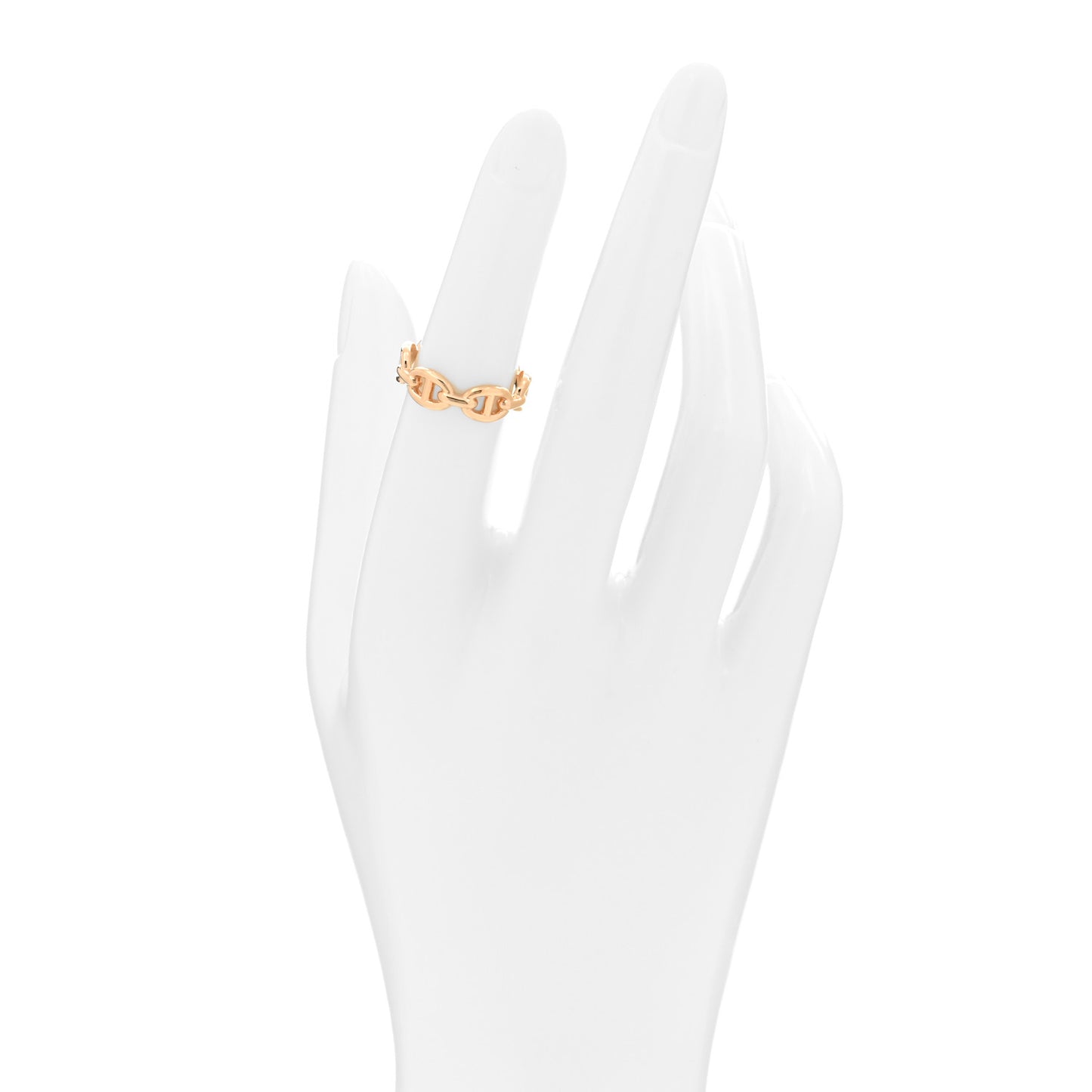 18K Rose Gold PM Chaine D'Ancre Enchainee Ring 51 5.75