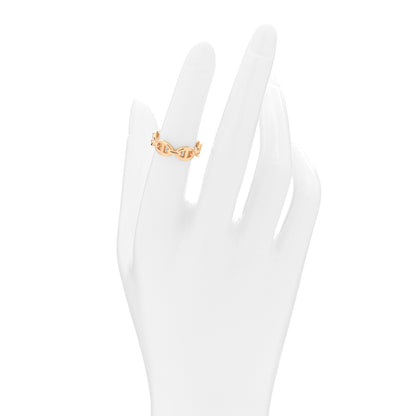 Hermes 18K Rose Gold PM Chaine D'Ancre Enchainee Ring 51 5.75 2 of 6