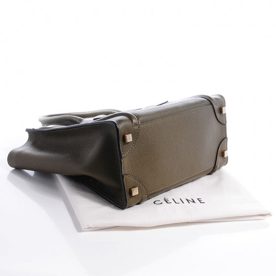 Drummed Leather Micro Luggage Bag Jungle