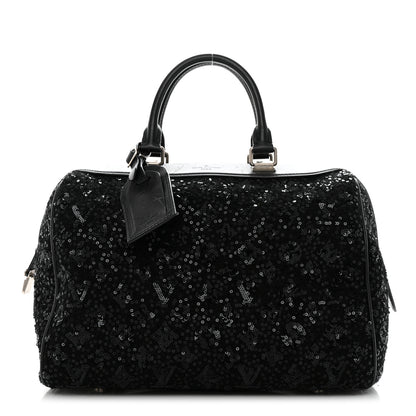Louis Vuitton Sequin Monogram Sunshine Express Speedy Black 1 of 15