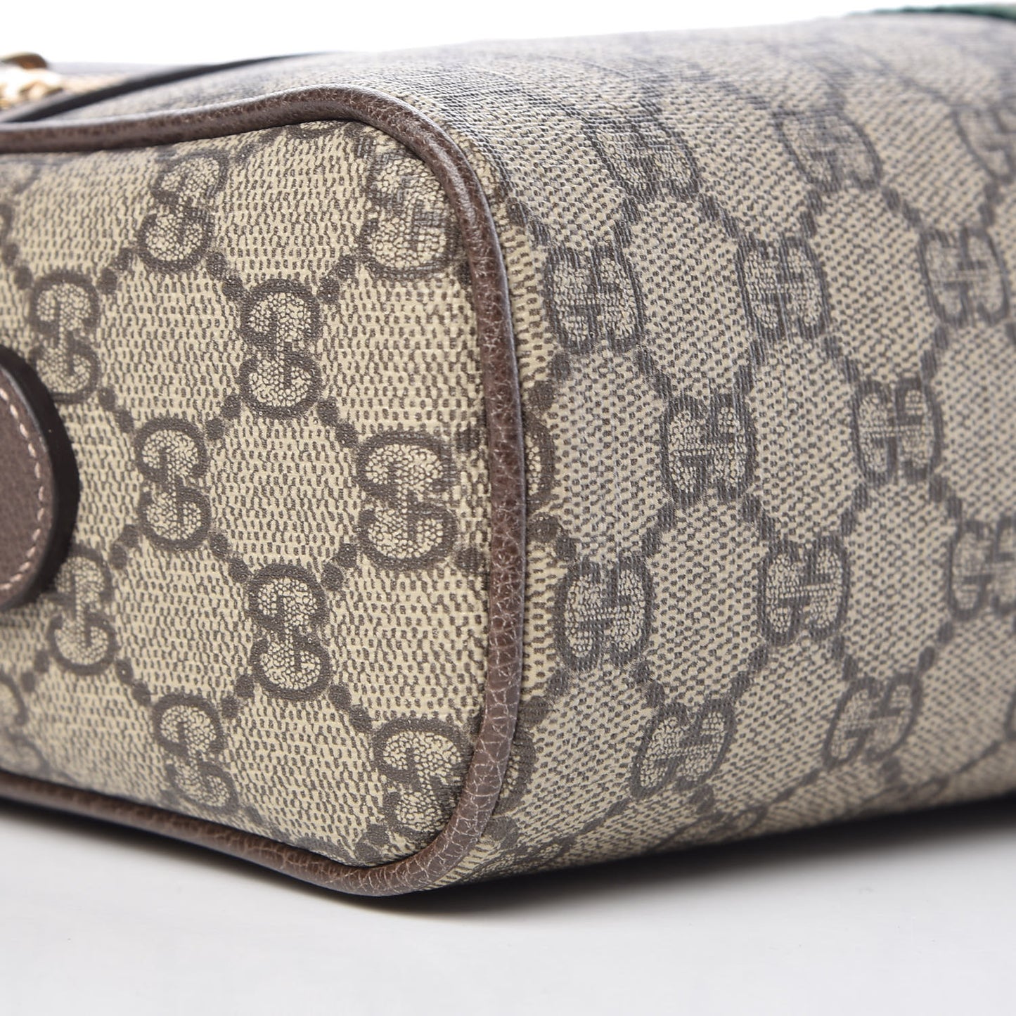 GG Supreme Monogram Web Small Ophidia Shoulder Bag Brown