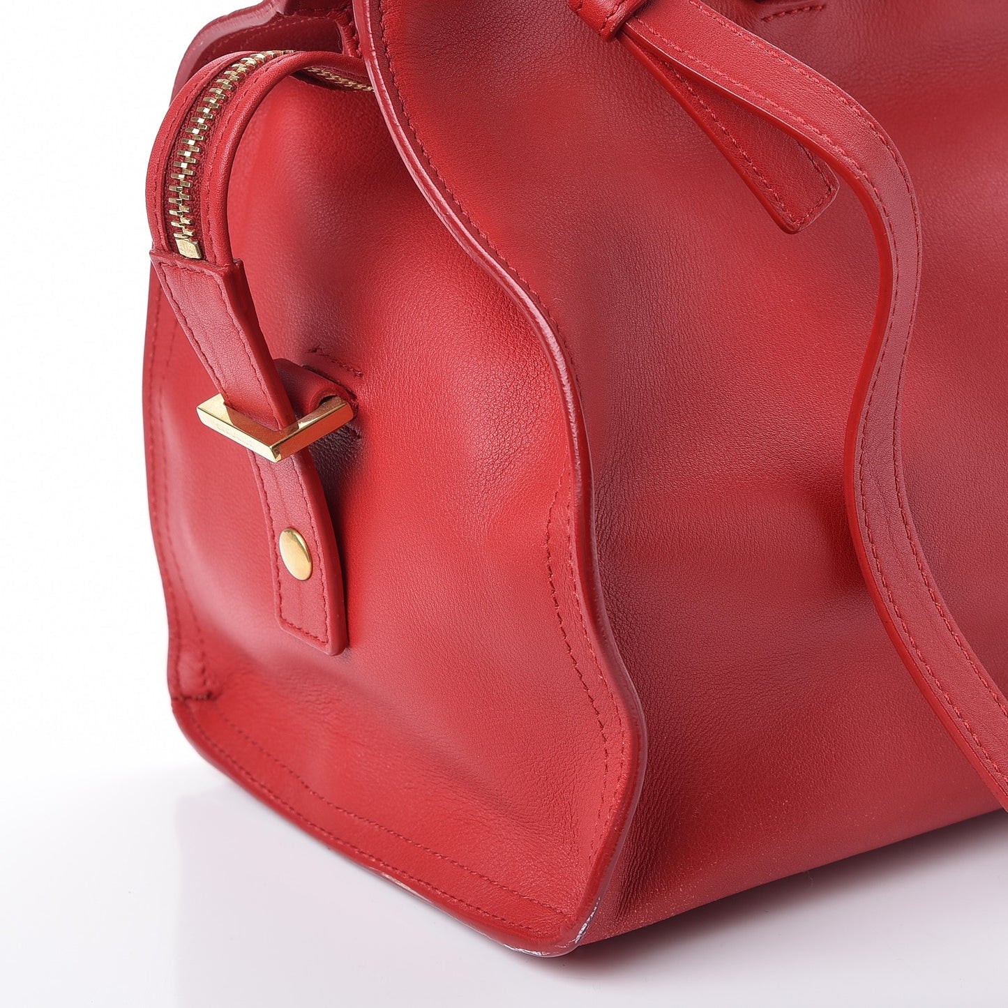Calfskin Small Classic Y Cabas Red