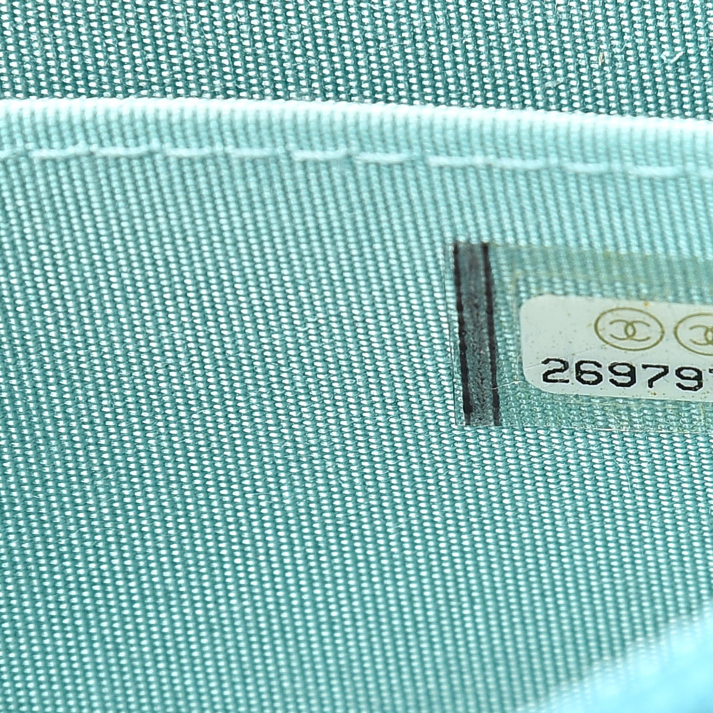 Caviar Quilted Boy Zip Around Coin Purse Wallet Light Blue
