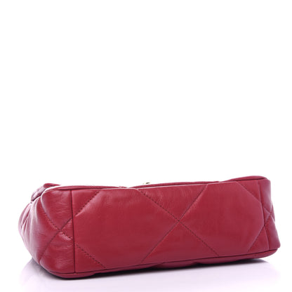 Chanel Goatskin Quilted Medium Chanel 19 Flap Red 4 of 11