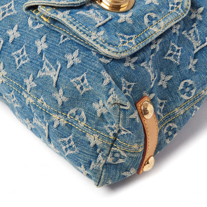 Louis Vuitton Denim Baggy GM Blue 8 of 8