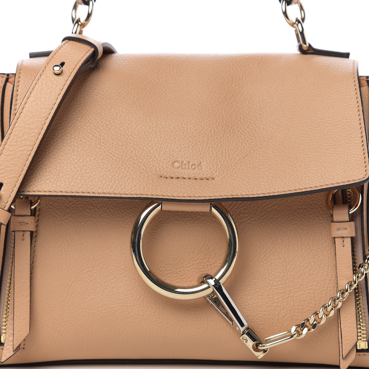 Chloe Calfskin Small Faye Day Shoulder Bag Blush Nude 8 of 8