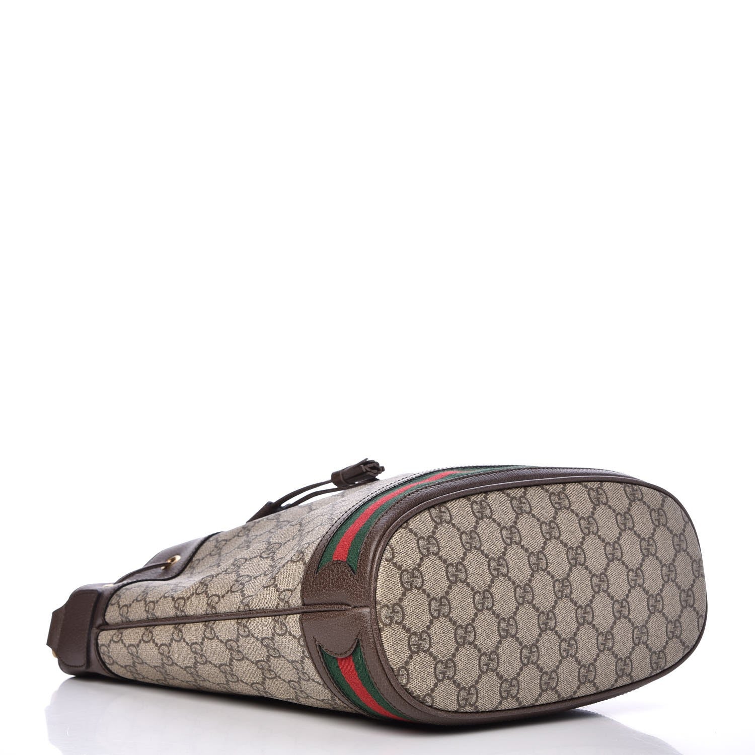 Gucci GG Supreme Monogram Web Ophidia Bucket Bag Brown 4 of 7