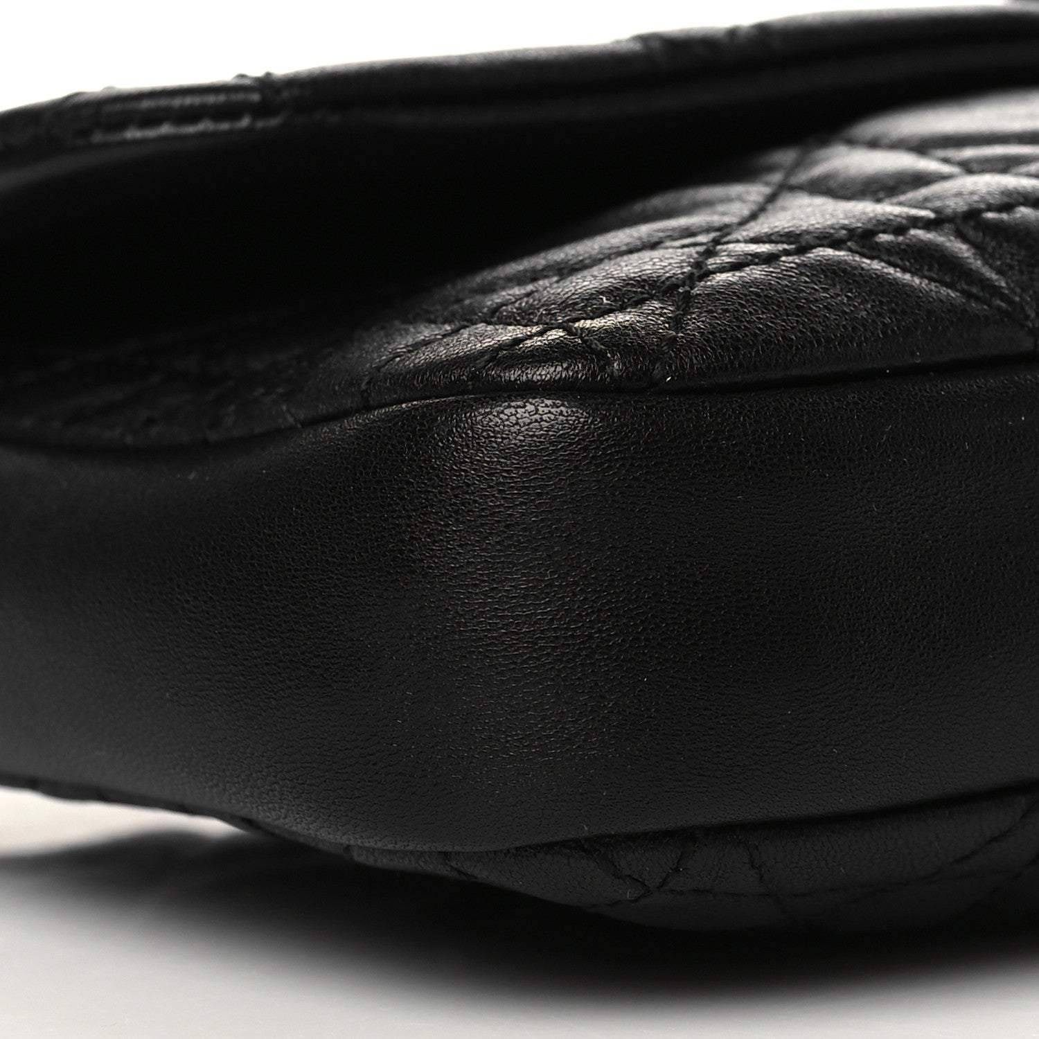 Christian Dior Lambskin Cannage New Lock Pouch Black 8 of 9