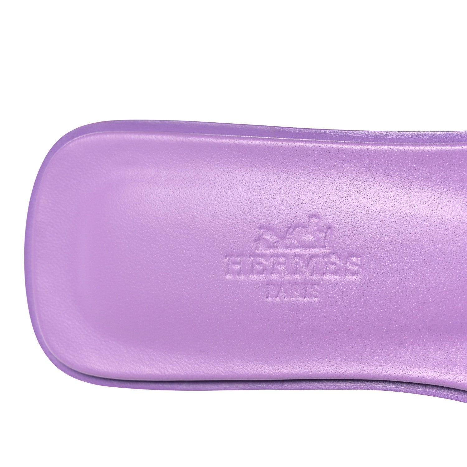 Hermes Ostrich Oran Sandals 36 Violet 7 of 11