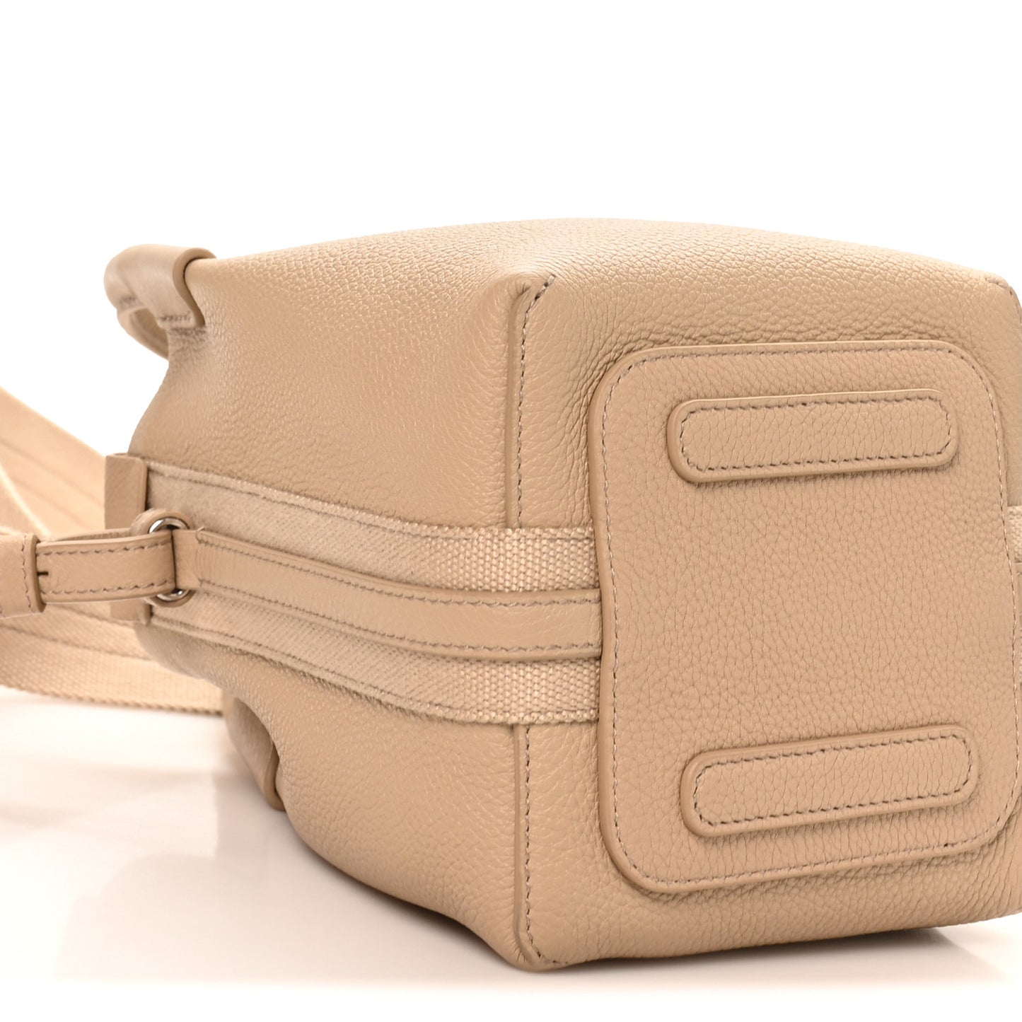 Grained Calfskin Micro Bale Bag Light Mastic