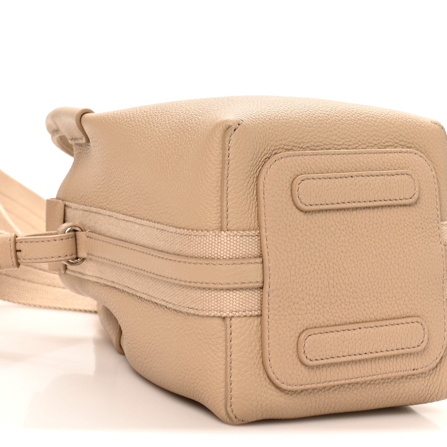 Loro Piana Grained Calfskin Micro Bale Bag Light Mastic 8 of 9