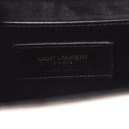 Saint Laurent Metallic Calfskin Small Classic Monogram Kate Tassel Satchel Silver 6 of 10
