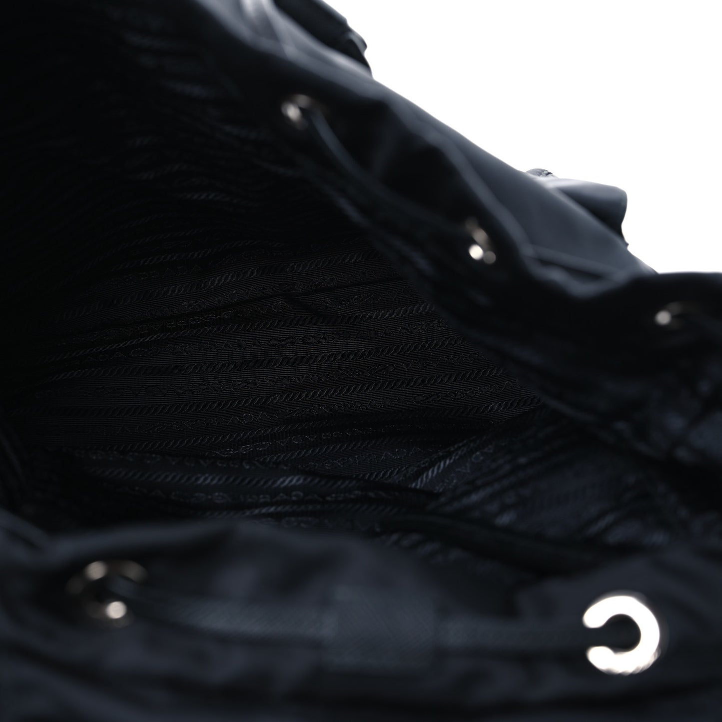 Nylon New Vela Studded Backpack Black Verde